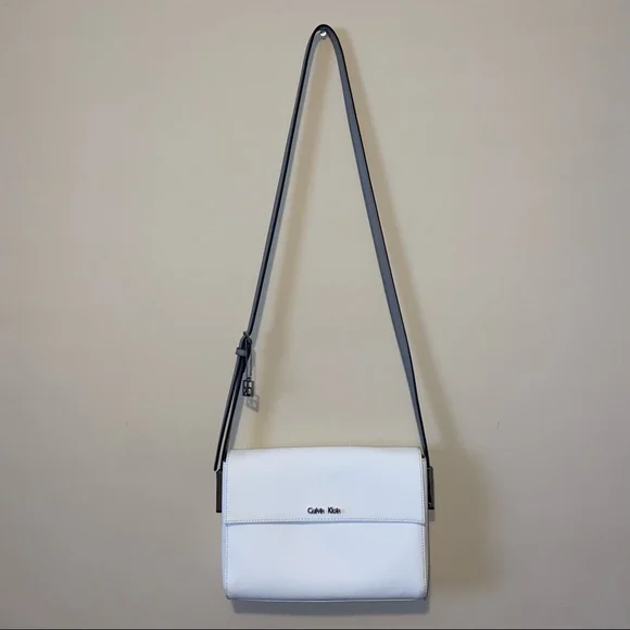 Calvin klein saffiano top handle crossbody new arrivals